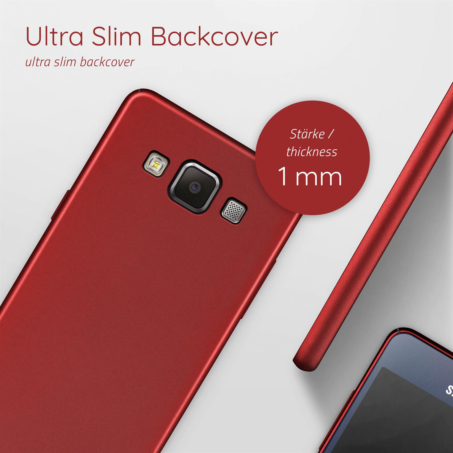 A5 Galaxy Alpha Case, Backcover, Samsung, Rot (2015), MOEX
