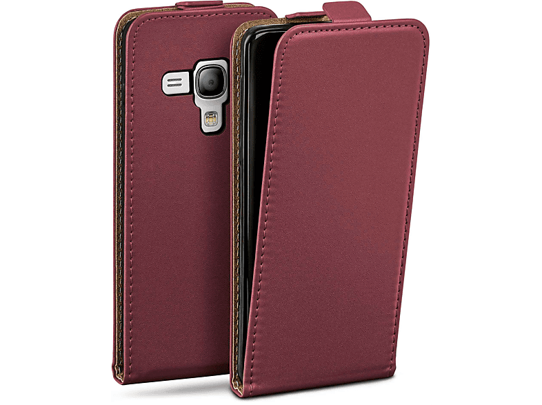 MOEX Flip Case, Cover, Galaxy Maroon-Red Flip Mini, S3 Samsung