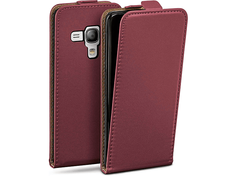 MOEX Flip Case, Flip Samsung, Galaxy Cover, Mini, Maroon-Red S3