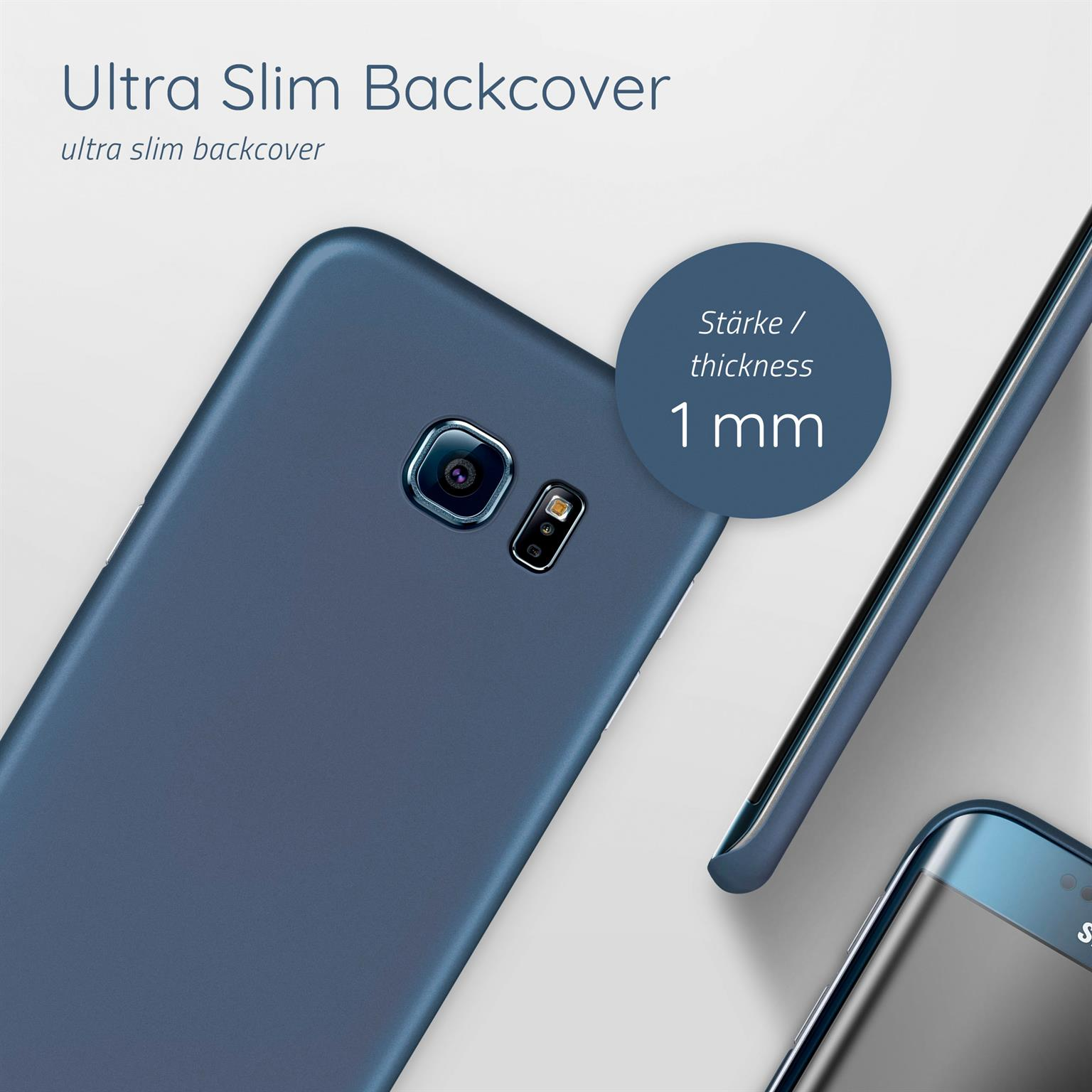 Edge, Backcover, Samsung, S6 Blau Alpha MOEX Case, Galaxy