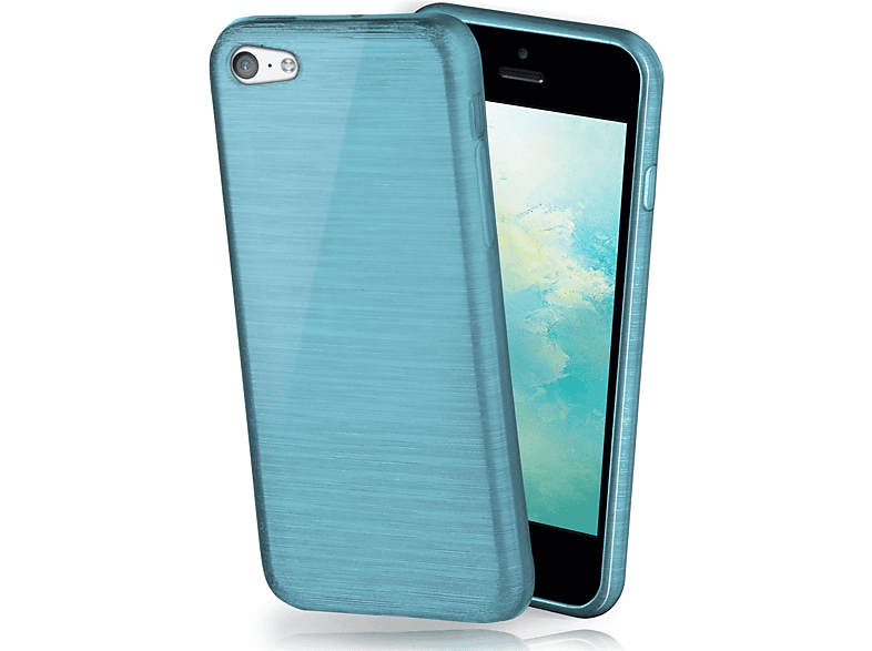 MOEX Brushed Case, Backcover, Apple, Aqua-Cyan 5c, iPhone