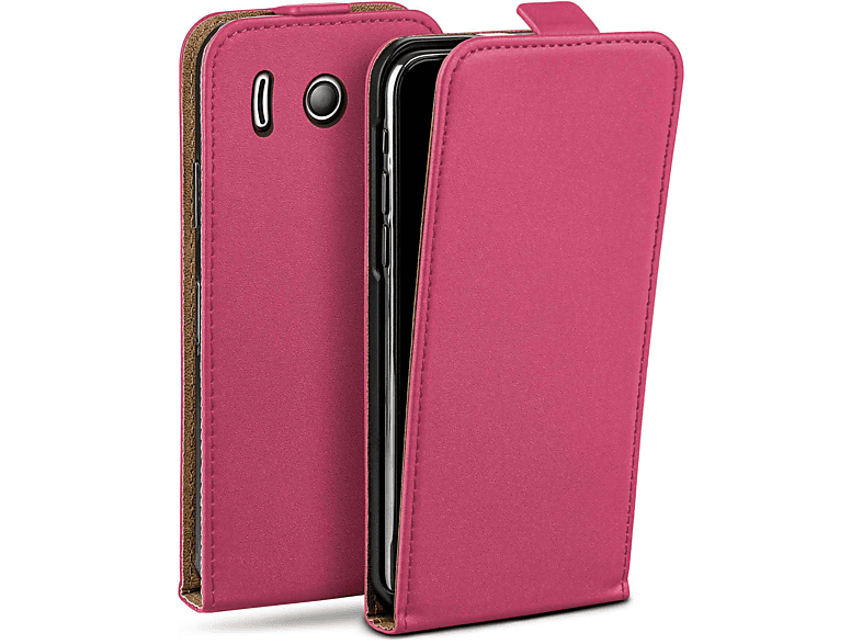 MOEX Flip Case, Huawei, Ascend Y300, Cover, Berry-Fuchsia Flip