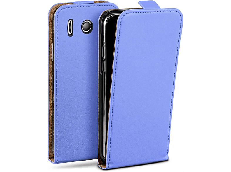 Sky-Blue Y300, Ascend Case, MOEX Flip Cover, Huawei, Flip