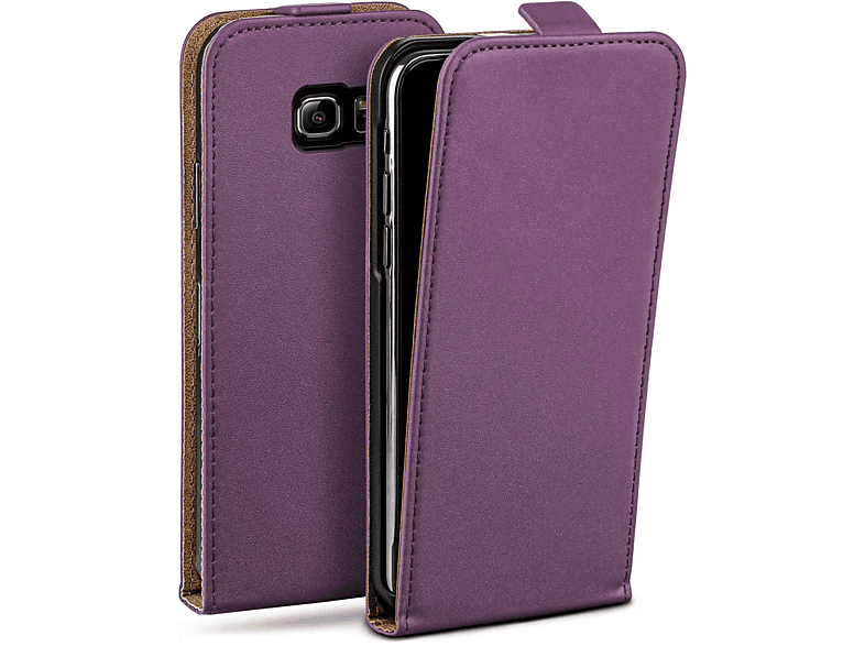 MOEX Flip Case, Flip Cover, Indigo-Violet Edge, Samsung, S6 Galaxy