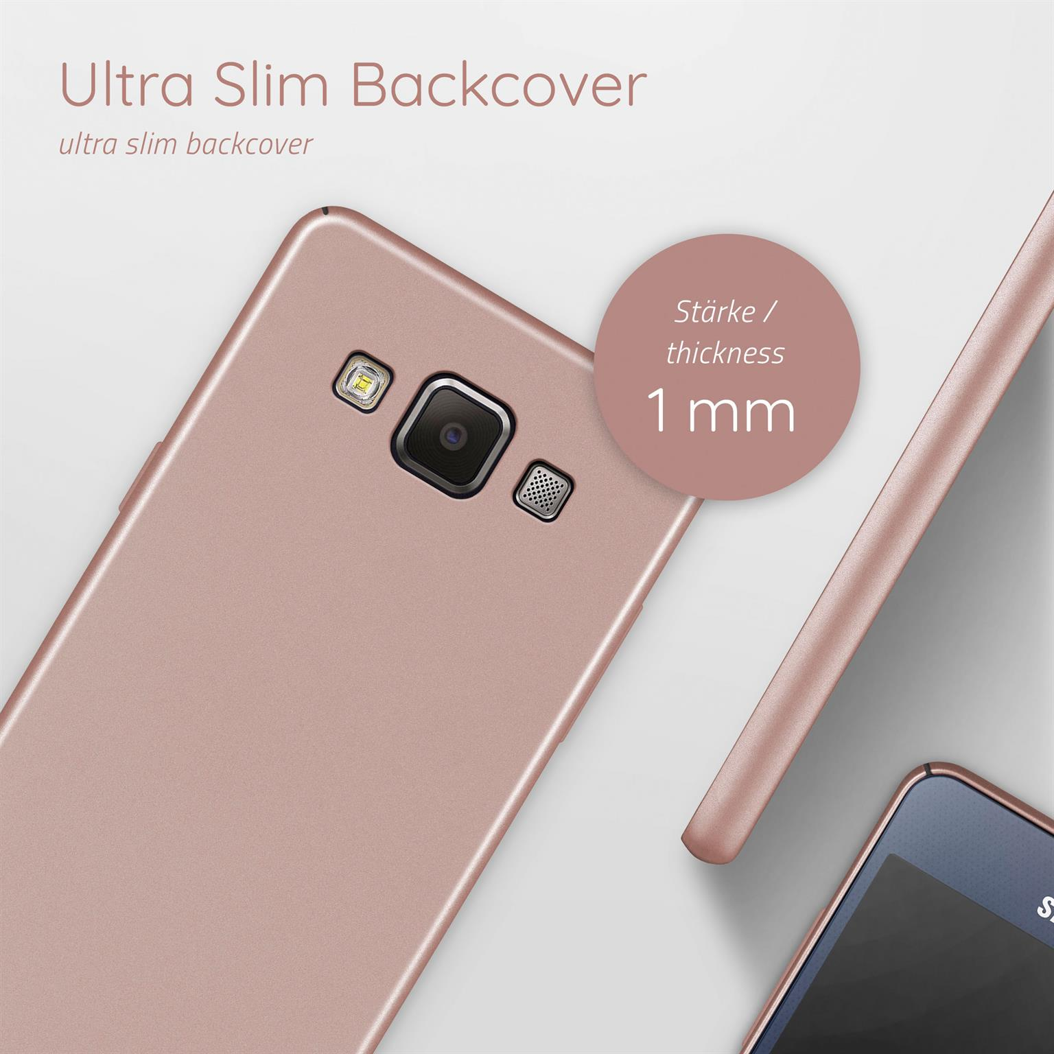 Alpha Samsung, A5 Gold Rose Backcover, (2015), MOEX Galaxy Case,