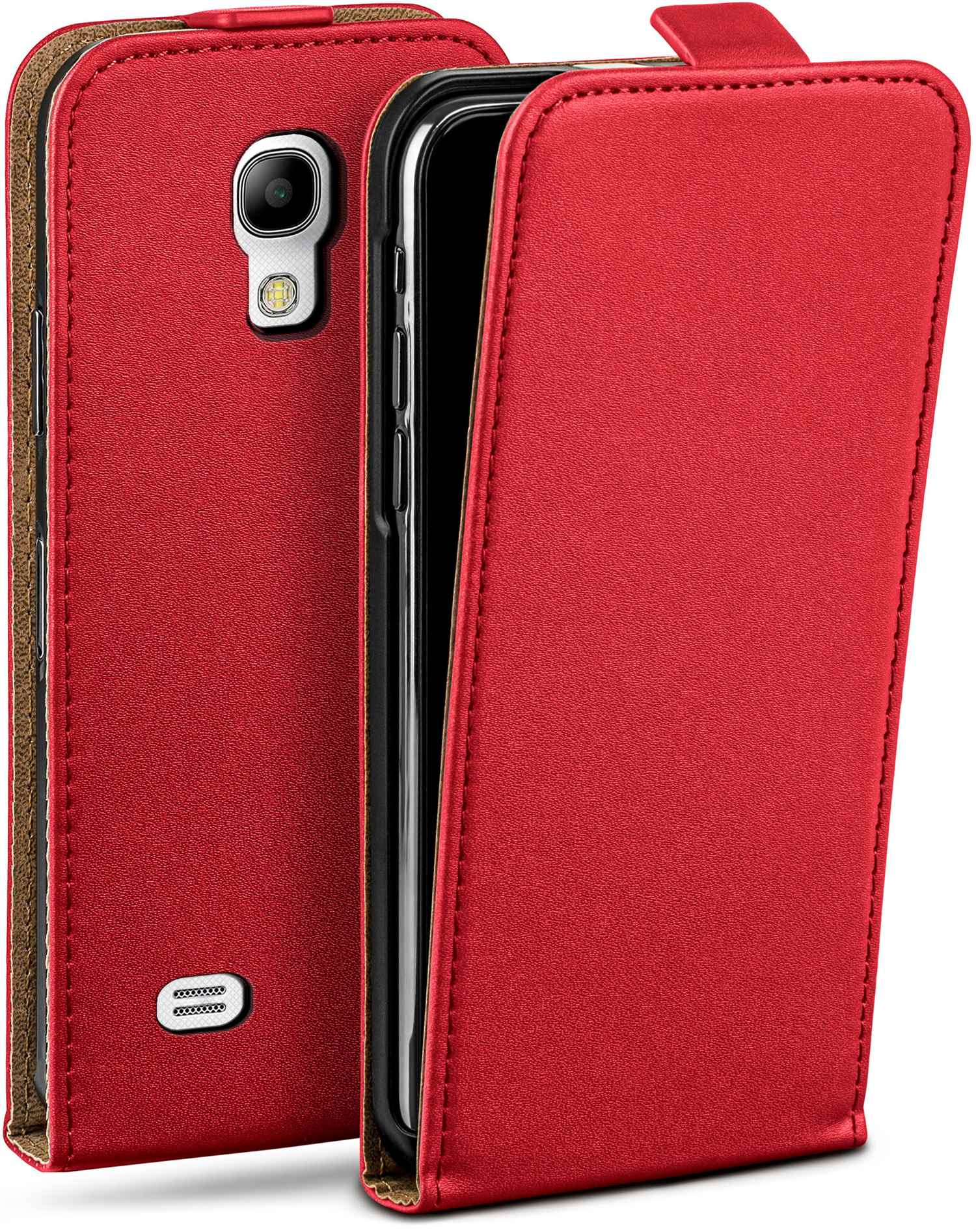 MOEX Flip Case, Flip Cover, Blazing-Red Galaxy Samsung, S4