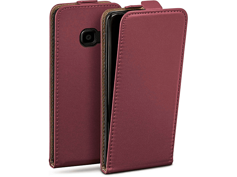 MOEX Flip Case, Flip Cover, Samsung, Galaxy Xcover 4, Maroon-Red