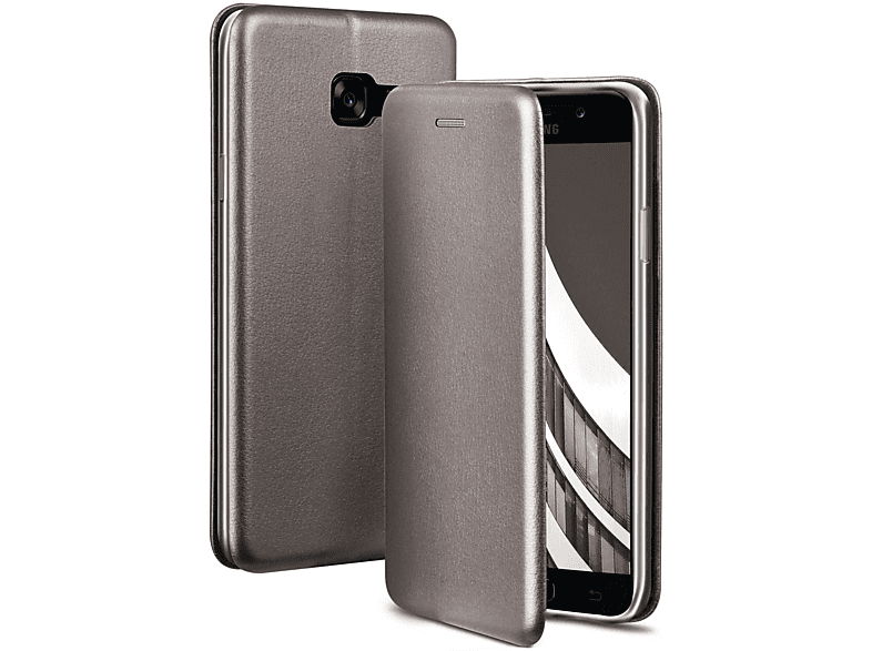 ONEFLOW Business Case, Flip Cover, Samsung, Galaxy A5 (2017), Skyscraper - Grey