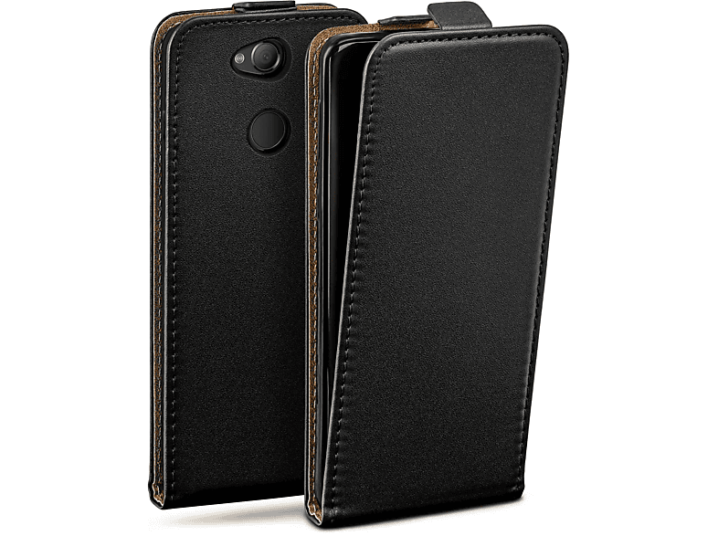 MOEX Flip Plus, Flip Deep-Black XA2 Sony, Cover, Case, Xperia