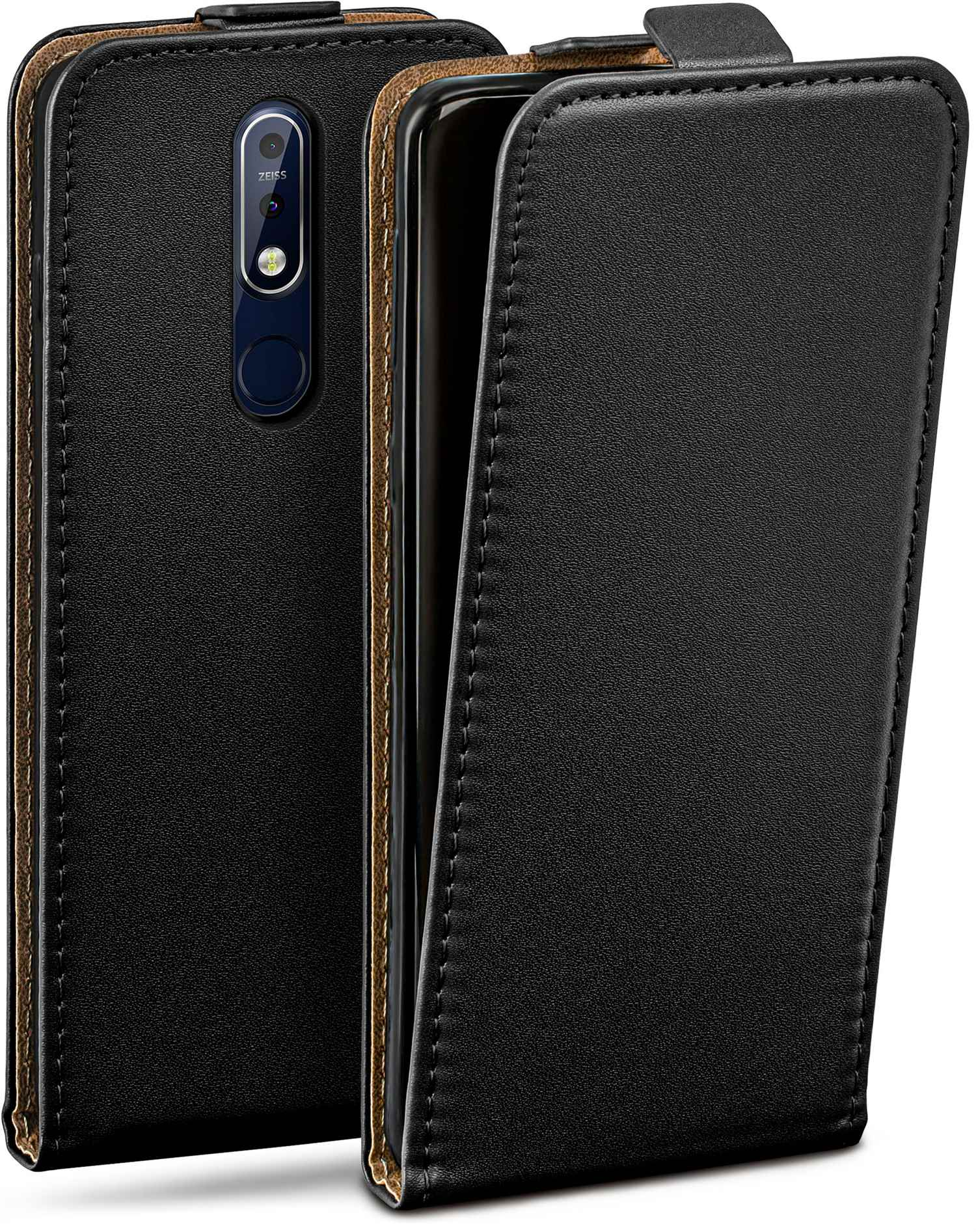 MOEX Flip Case, Cover, Nokia, Flip Deep-Black 7.1