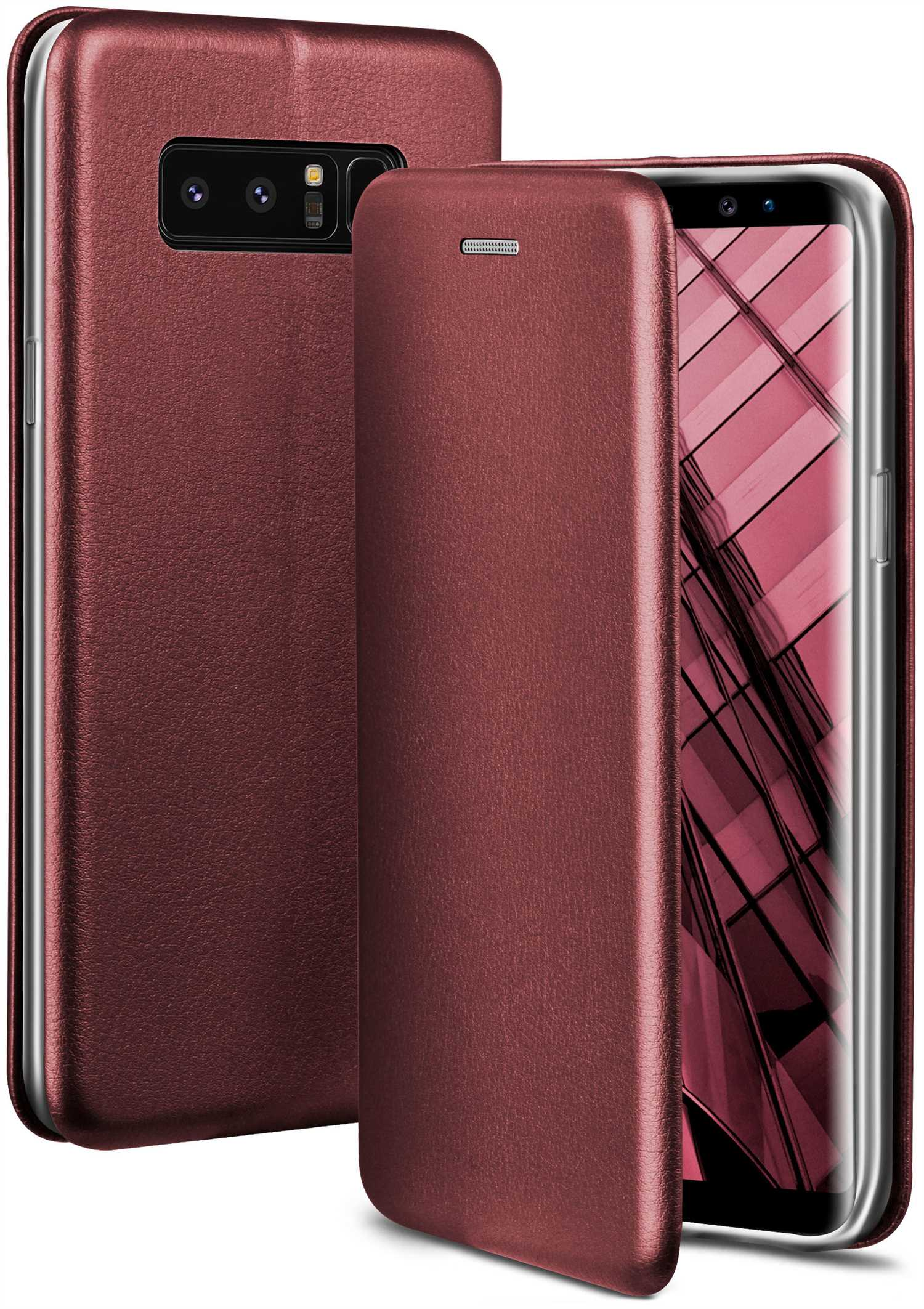 ONEFLOW Business Case, Flip Note Cover, - 8, Galaxy Burgund Samsung, Red