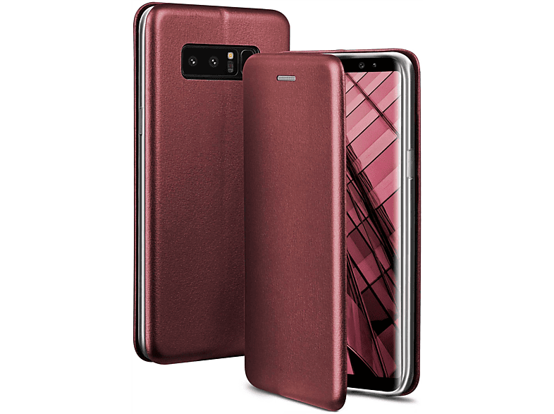 Business ONEFLOW Red Note - Galaxy Cover, Burgund Flip Case, Samsung, 8,