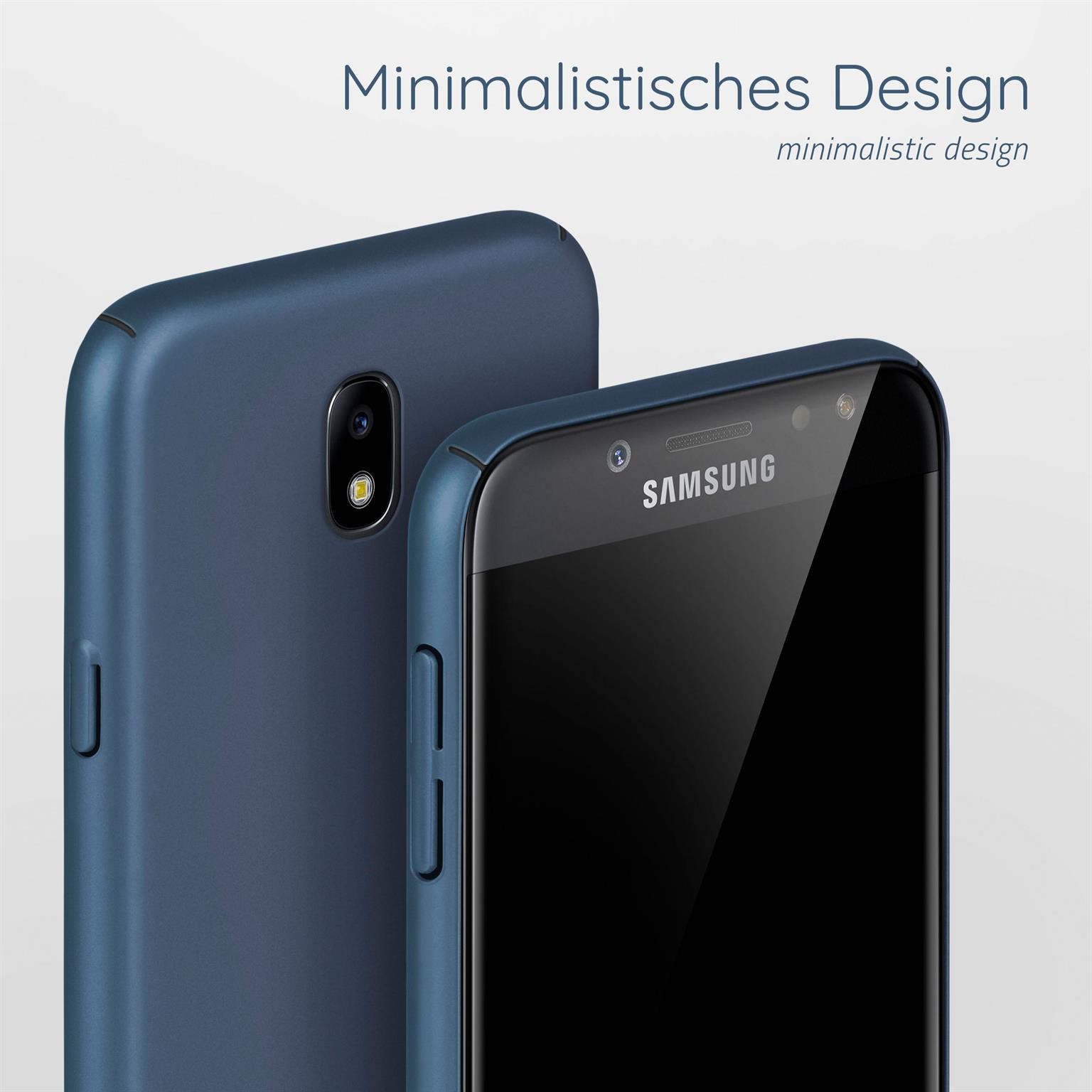 Zwei blaue Telefone. Eines ist scharf, das andere unscharf.