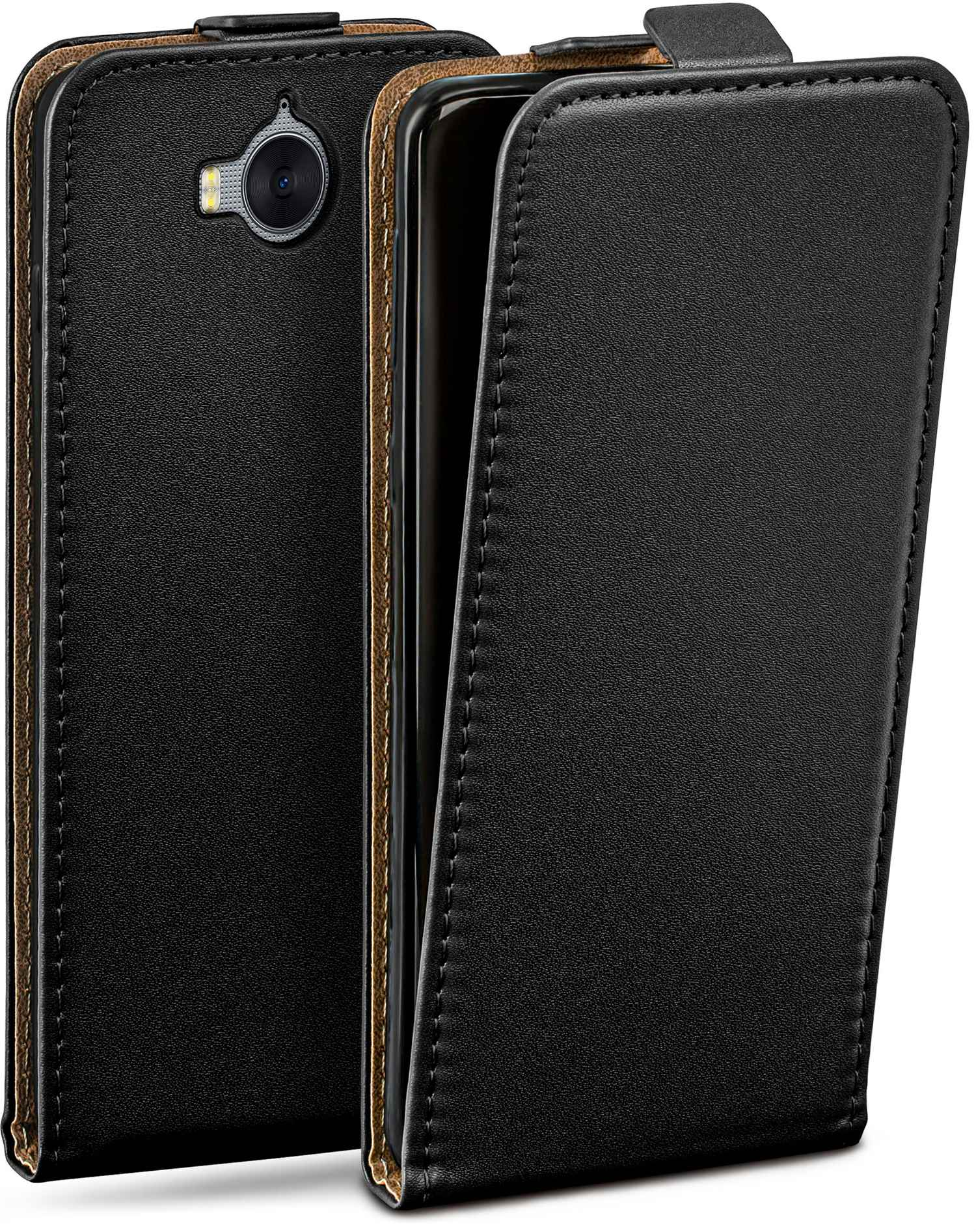 MOEX Flip Case, Flip Cover, (2017), Huawei, Deep-Black Y6