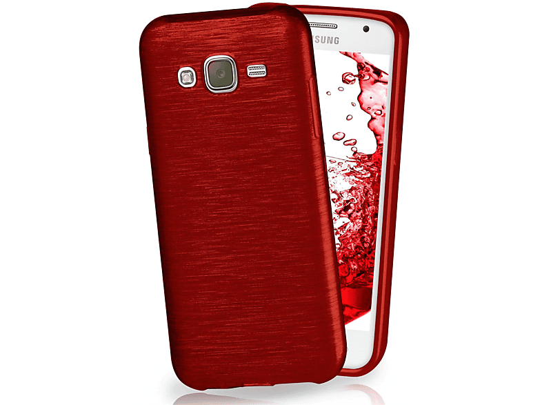 MOEX Brushed Case, Backcover, Samsung, Galaxy J5 (2015), Crimson-Red