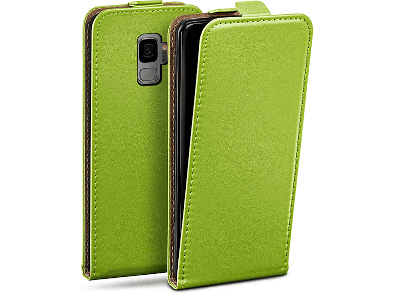 Galaxy S9, MOEX Samsung, Flip Flip Cover, Case, Lime-Green