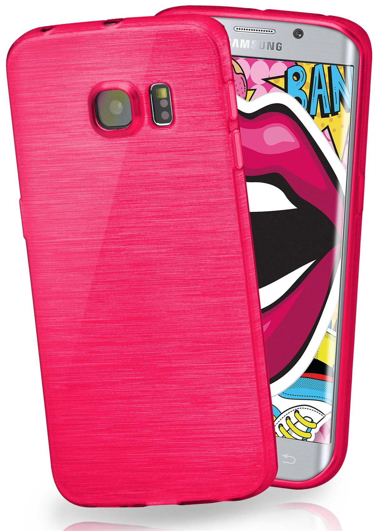 Edge, Case, Galaxy Magenta-Pink MOEX Samsung, S6 Backcover, Brushed