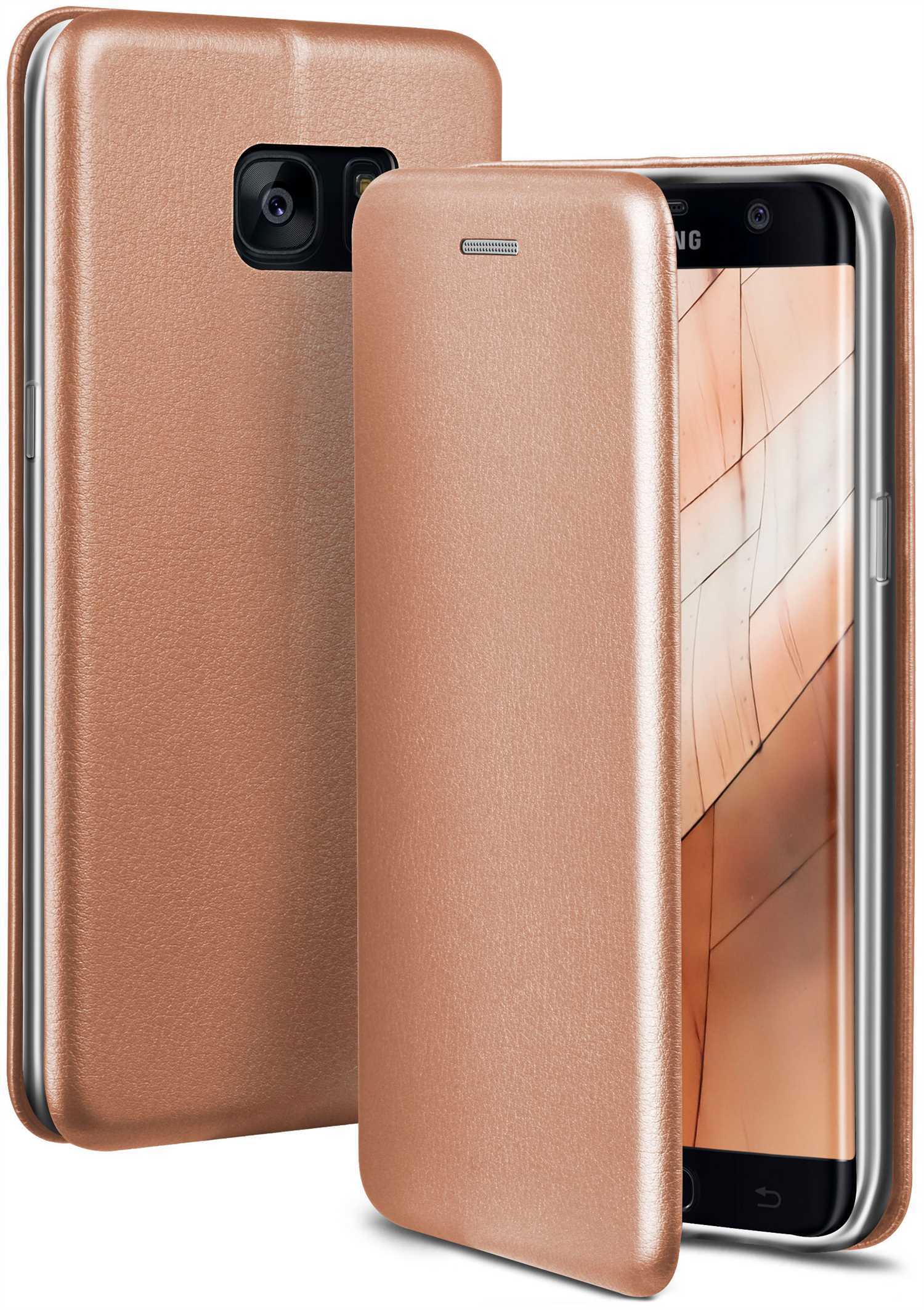 ONEFLOW Business Case, Flip Cover, - Seasons Edge, Samsung, Galaxy S7 Rosé