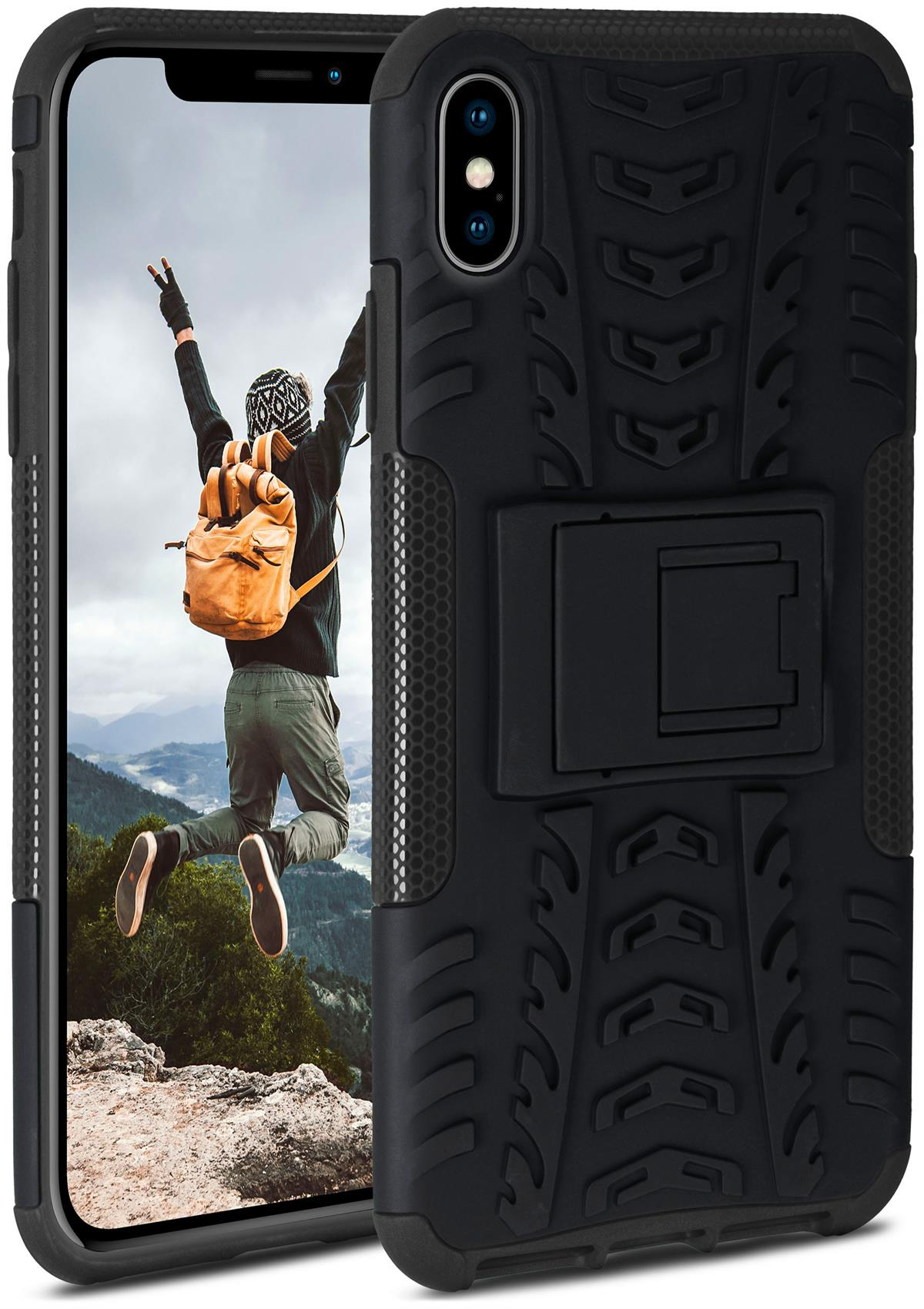 ONEFLOW Tank Case, iPhone Backcover, XS Max, Obsidian Apple