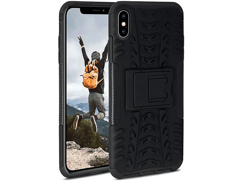 ONEFLOW Tank Case, iPhone Backcover, XS Max, Obsidian Apple