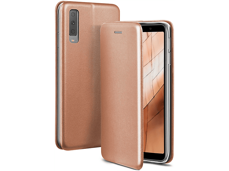 ONEFLOW Business Case, Flip Cover, (2018), - Galaxy A7 Samsung, Seasons Rosé