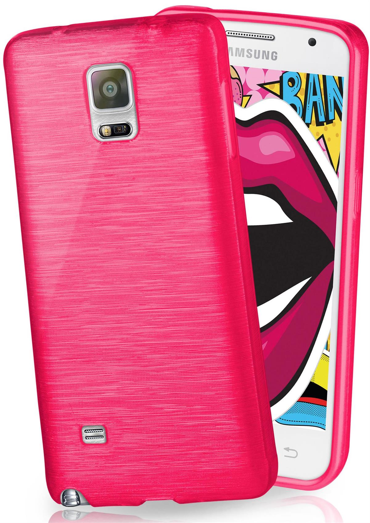 Backcover, Case, Note Brushed Magenta-Pink Galaxy Samsung, MOEX 4,