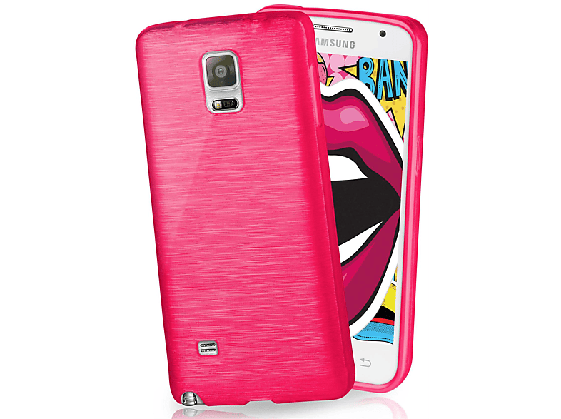 MOEX Brushed Case, Backcover, Samsung, Galaxy Note 4, Magenta-Pink | Backcover