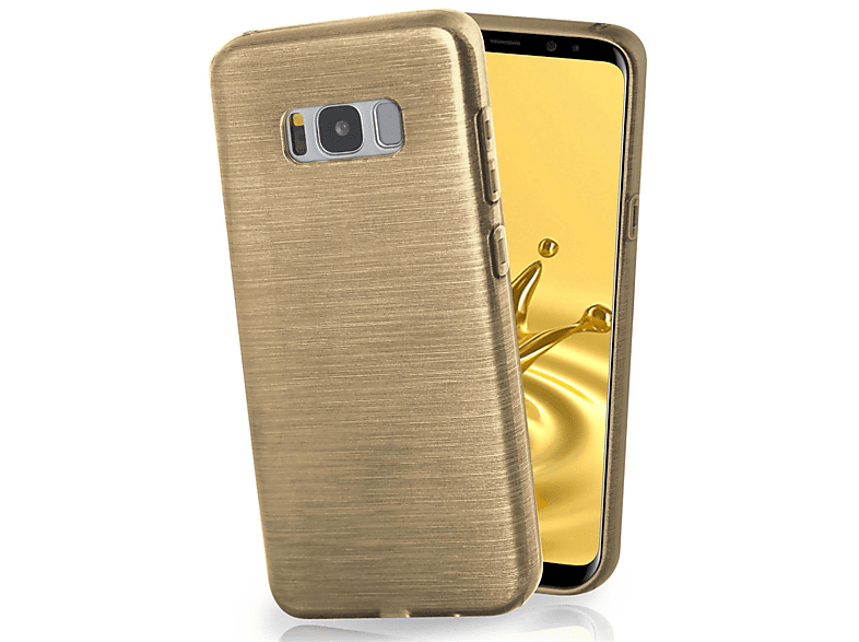 MOEX Brushed Case, Ivory-Gold Galaxy Backcover, Samsung, S8