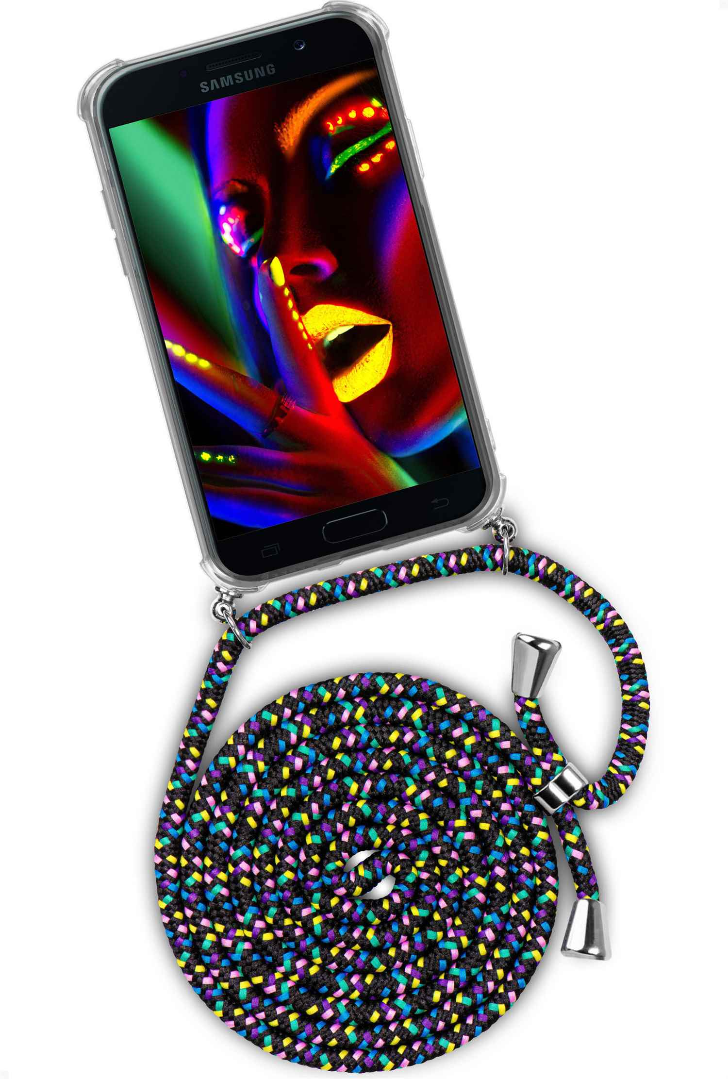 Case, Night Fever A3 Galaxy (2017), (Silber) ONEFLOW Samsung, Twist Backcover,