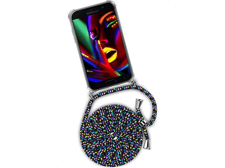 ONEFLOW Twist Case, Backcover, Samsung, Fever Galaxy Night (2017), (Silber) A3