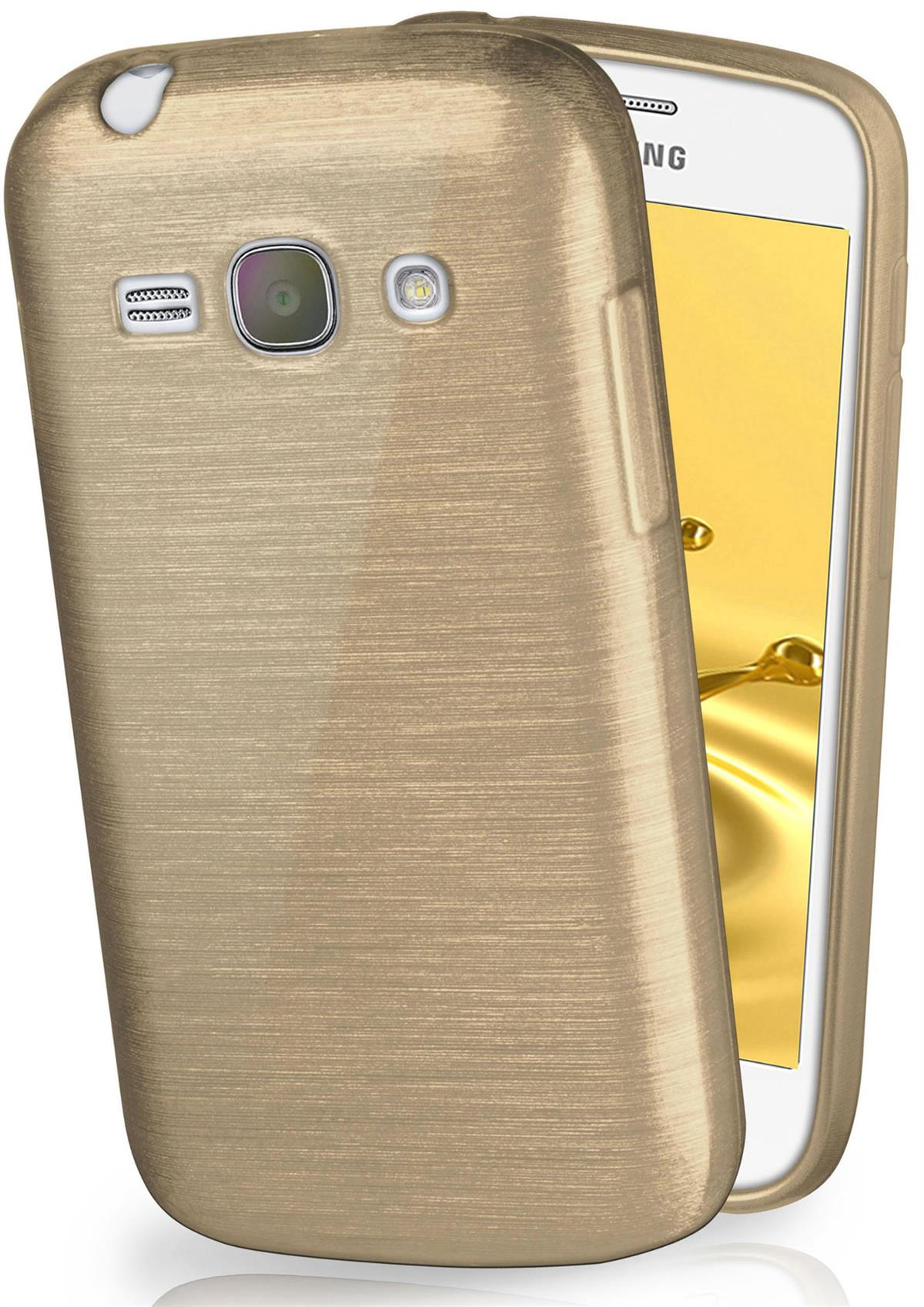 Plus, Core Galaxy Samsung, MOEX Case, Ivory-Gold Backcover, Brushed
