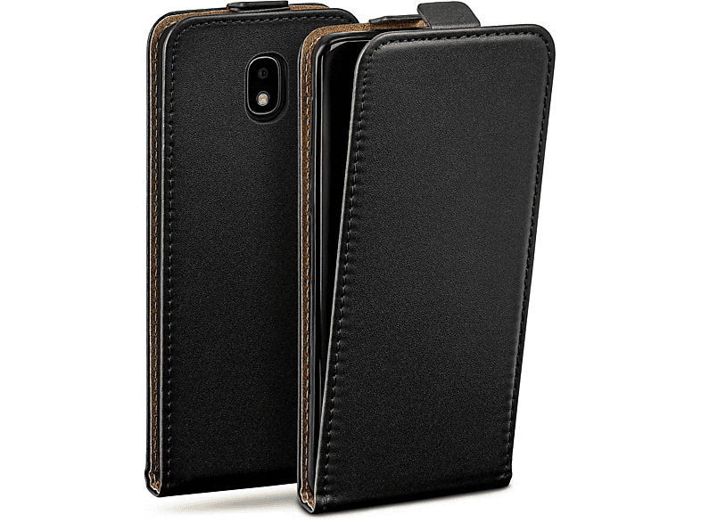Flip Case, (2018), Samsung, MOEX Galaxy Flip Deep-Black J3 Cover,