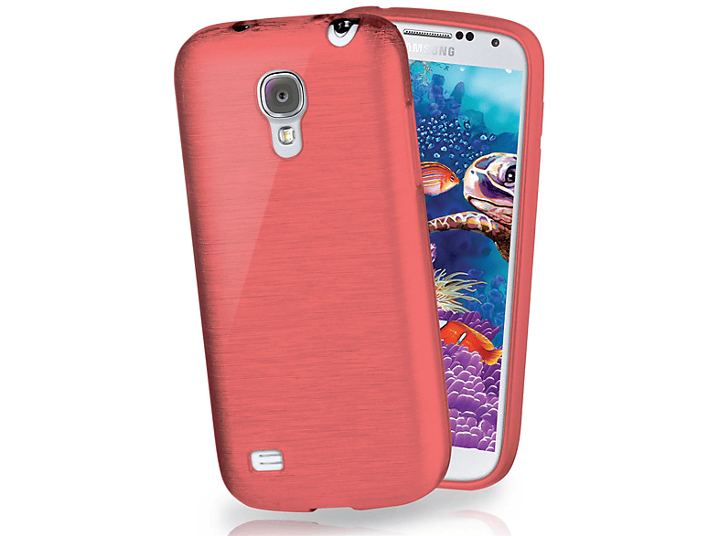 MOEX Brushed Case, Backcover, Samsung, Galaxy S4, Coral-Red