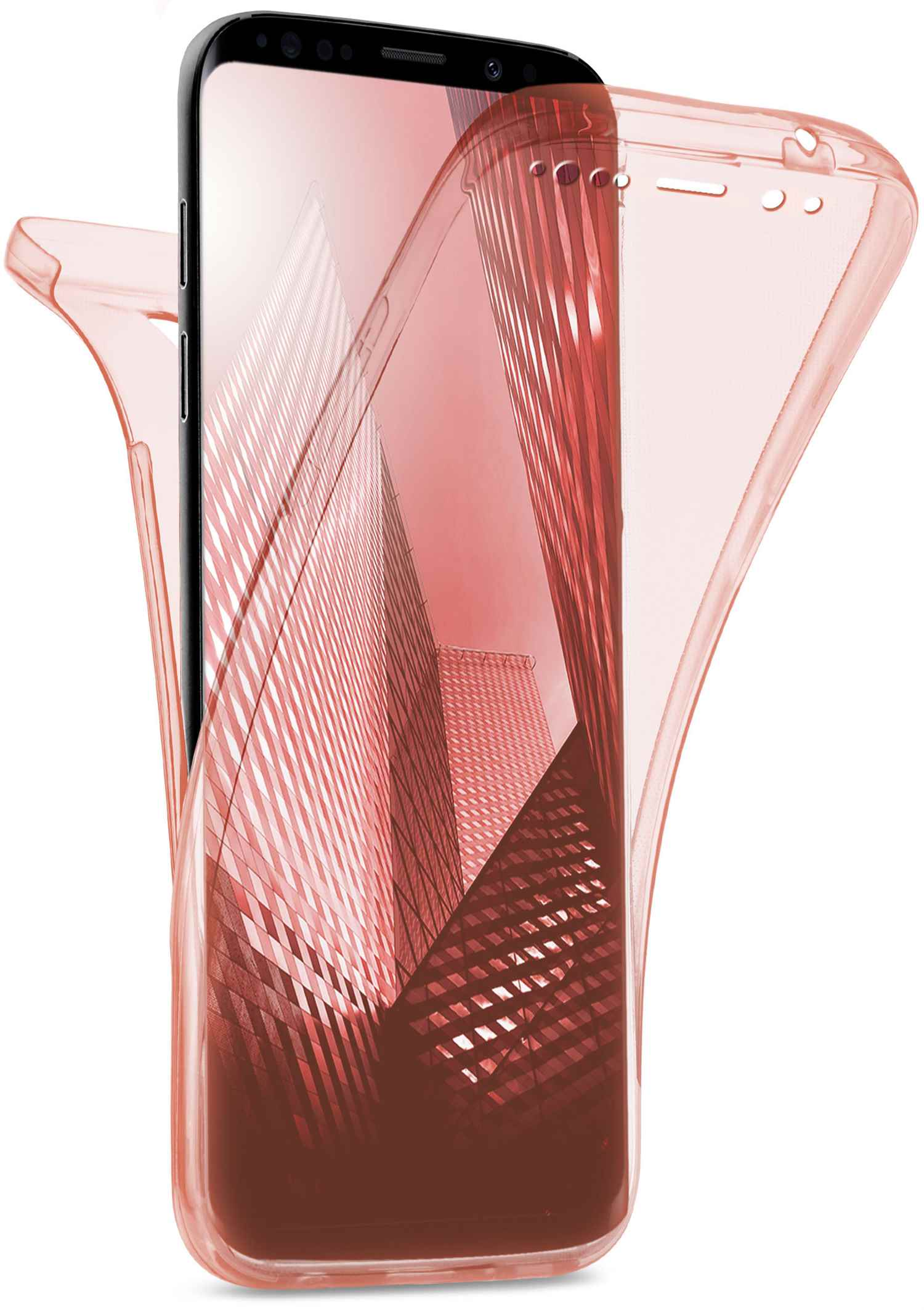 Galaxy S9, Cover, Case, Rose Full Double MOEX Samsung,