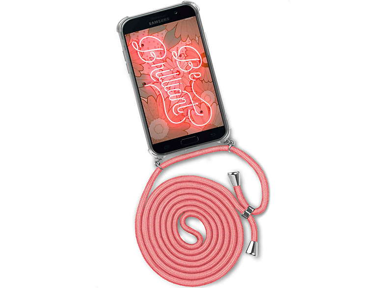 ONEFLOW Twist Case, Backcover, Samsung, A3 (2017), (Silber) Galaxy Kooky Flamingo
