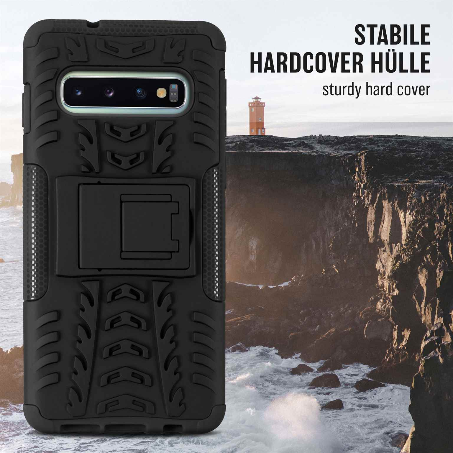 ONEFLOW Tank Case, Backcover, Samsung, S10, Galaxy Obsidian