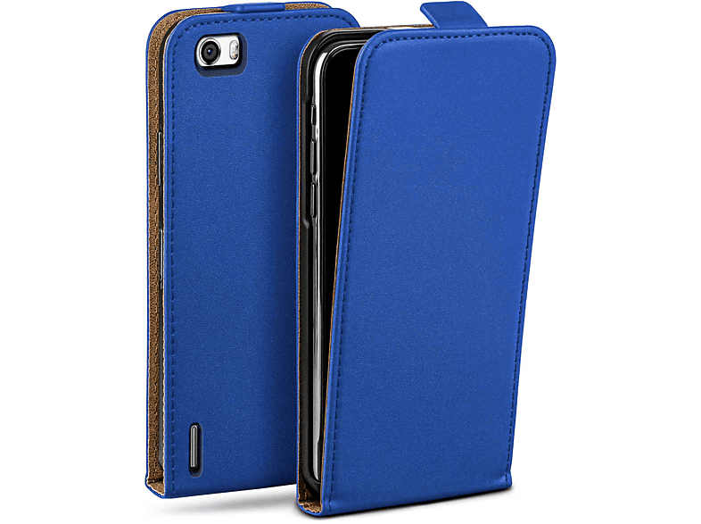 Flip Royal-Blue Cover, Honor Huawei, Flip 6, MOEX Case,