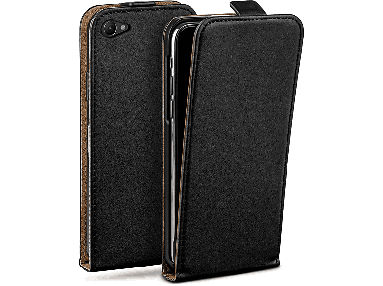 MOEX Flip Case, Flip Compact, Deep-Black Cover, Z1 Xperia Sony