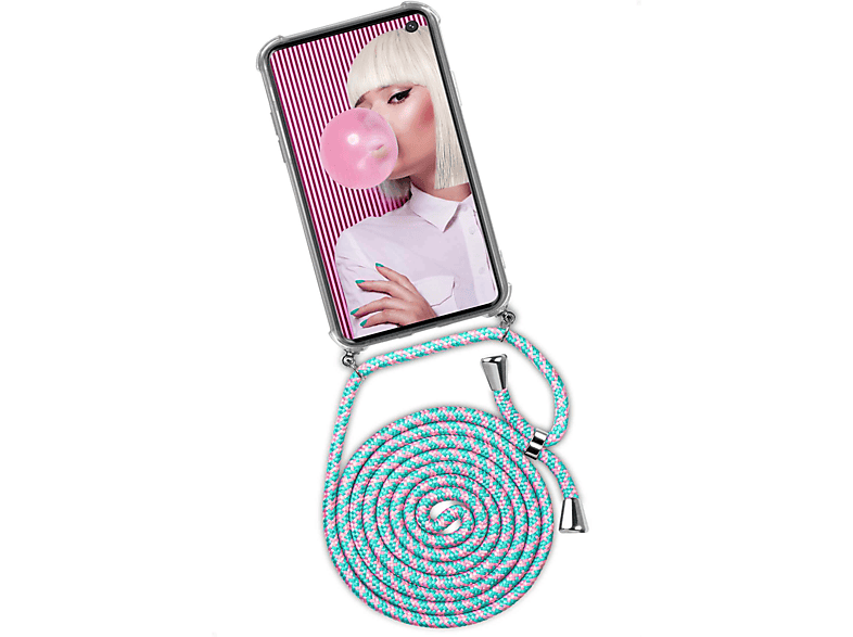 ONEFLOW Twist Case, Backcover, Samsung, Galaxy S10e, Bubblegum (Silber)