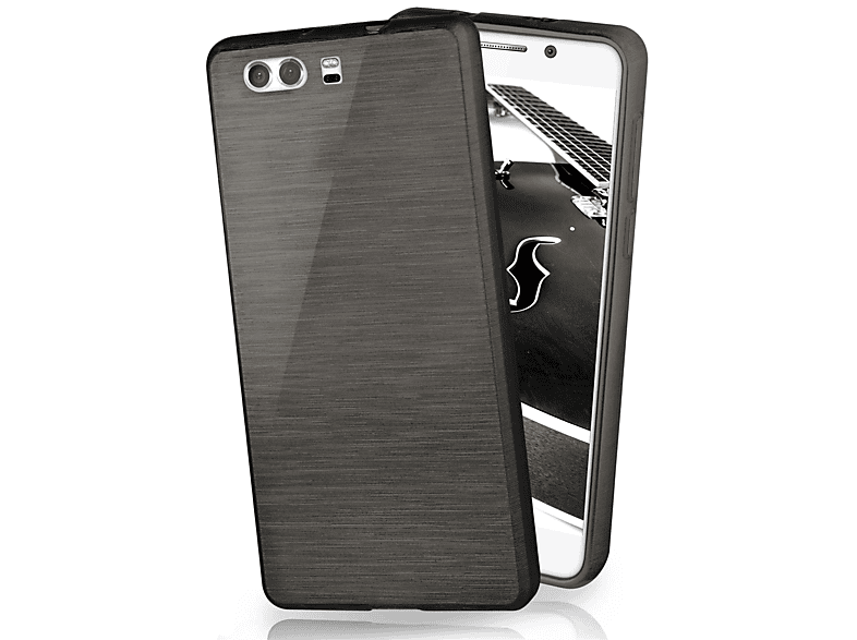 Brushed P10, Slate-Black MOEX Backcover, Case, Huawei,