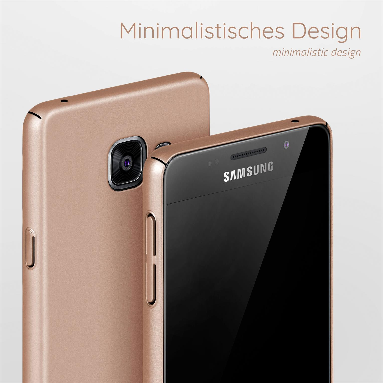 Galaxy Backcover, MOEX A3 Samsung, Alpha Case, Gold (2016),