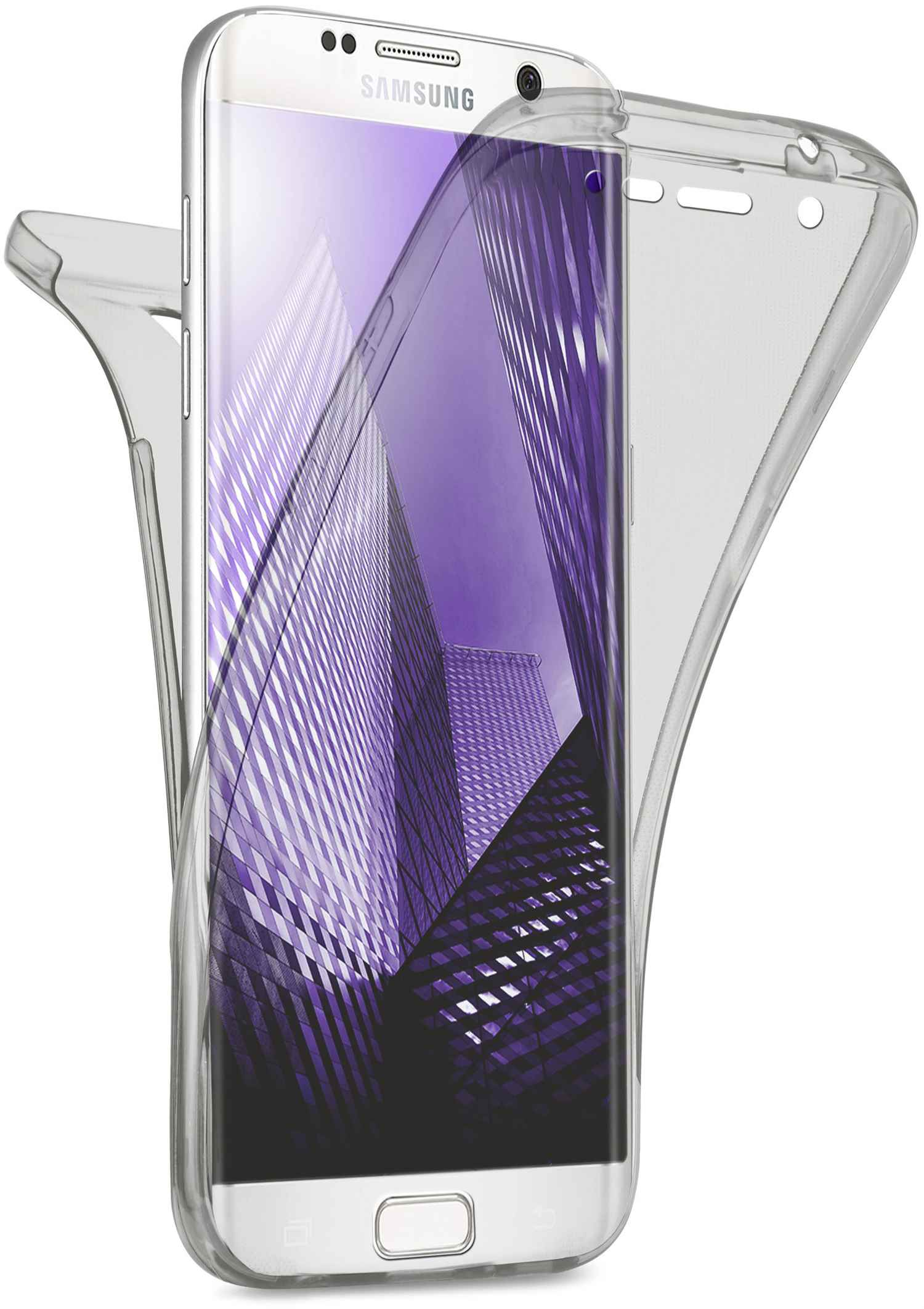 MOEX Samsung, Cover, Full Anthracite Double Edge, S7 Case, Galaxy