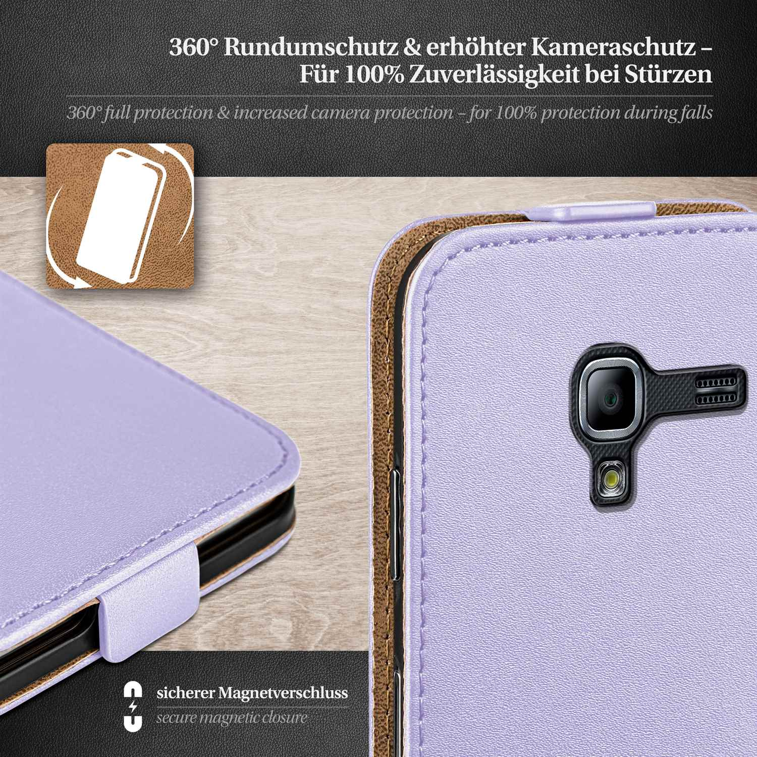 Cover, Galaxy Flip Violescent Samsung, Flip MOEX Ace 2, Case,