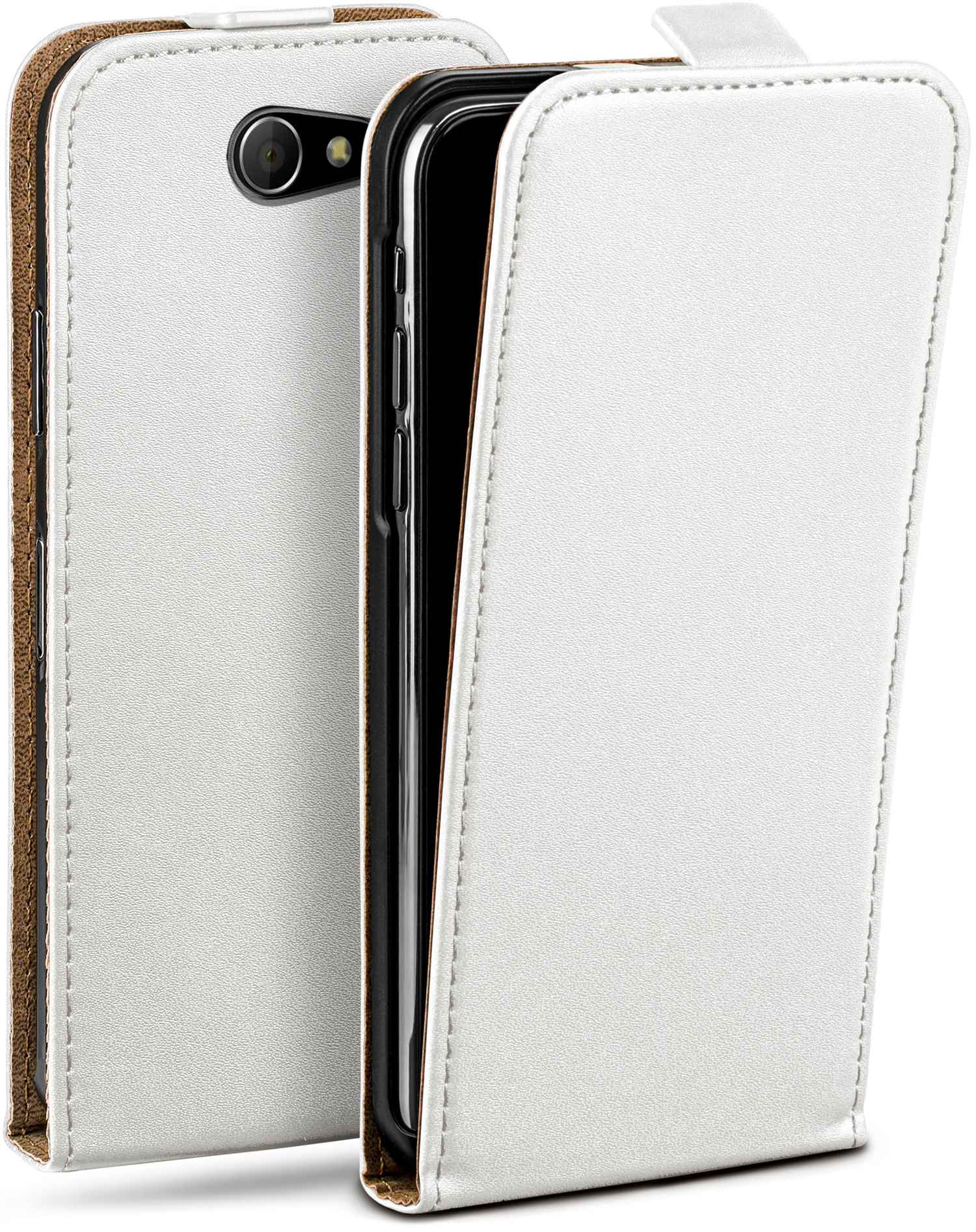 MOEX Flip Case, Flip Cover, Xperia Pearl-White M2, Sony