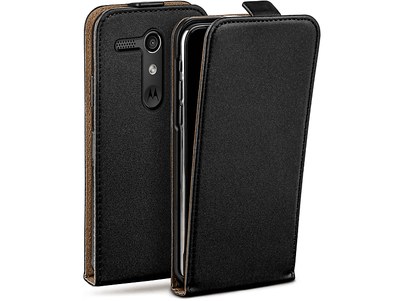 Motorola, Flip Case, G, Moto Deep-Black Cover, Flip MOEX