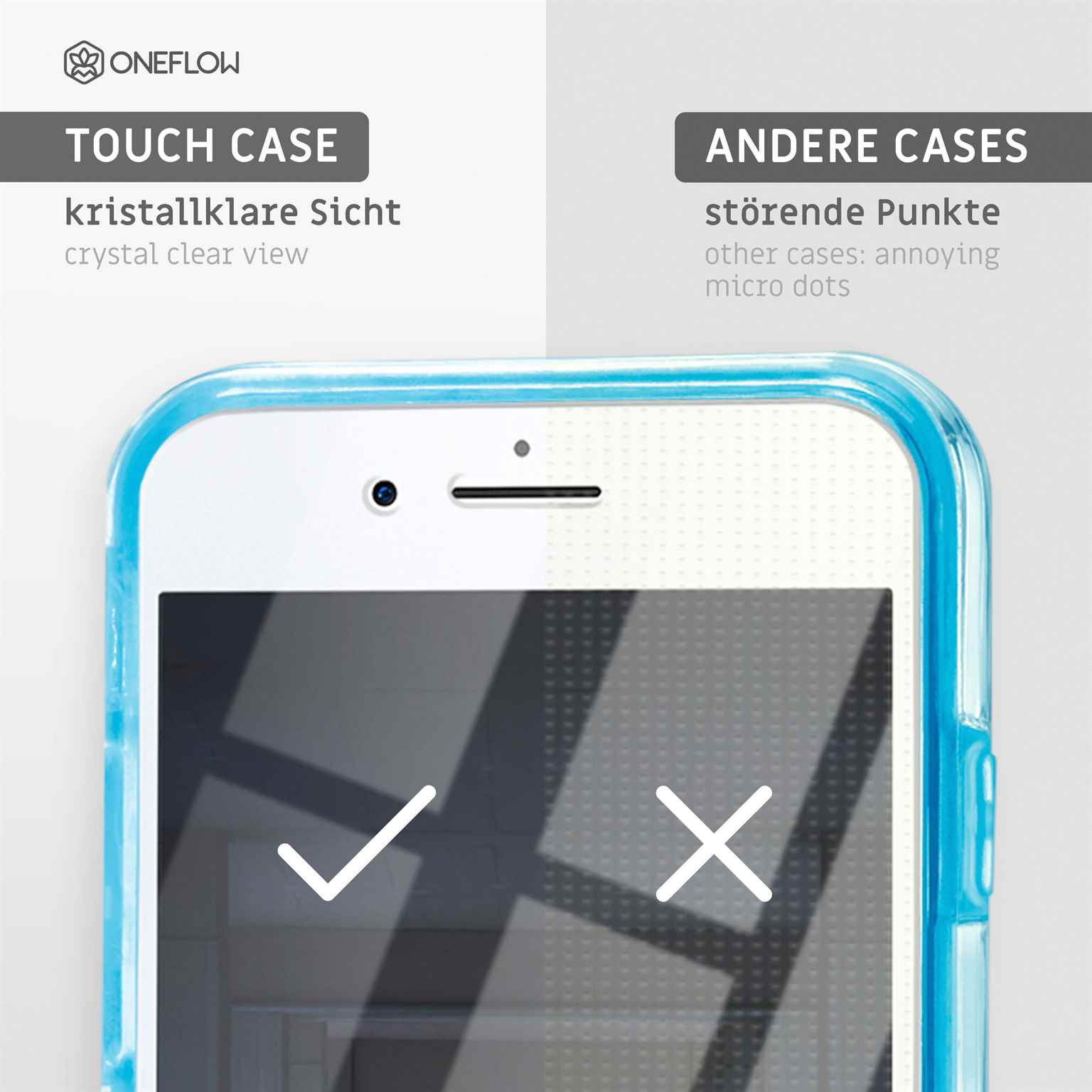 ONEFLOW Touch 6s / Cover, Case, Plus iPhone Azur-Türkis 6 Apple, Full Plus