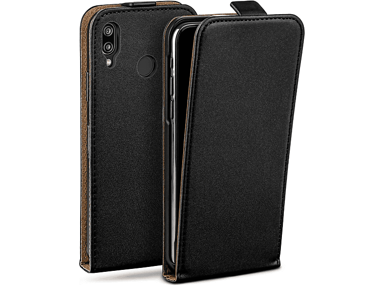MOEX Flip Case, Flip Cover, Huawei, Deep-Black P20 Lite