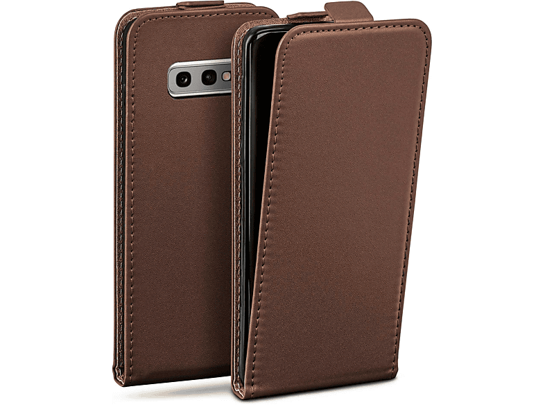 MOEX Flip Case, Samsung, Flip Galaxy S10e, Cover, Oxide-Brown