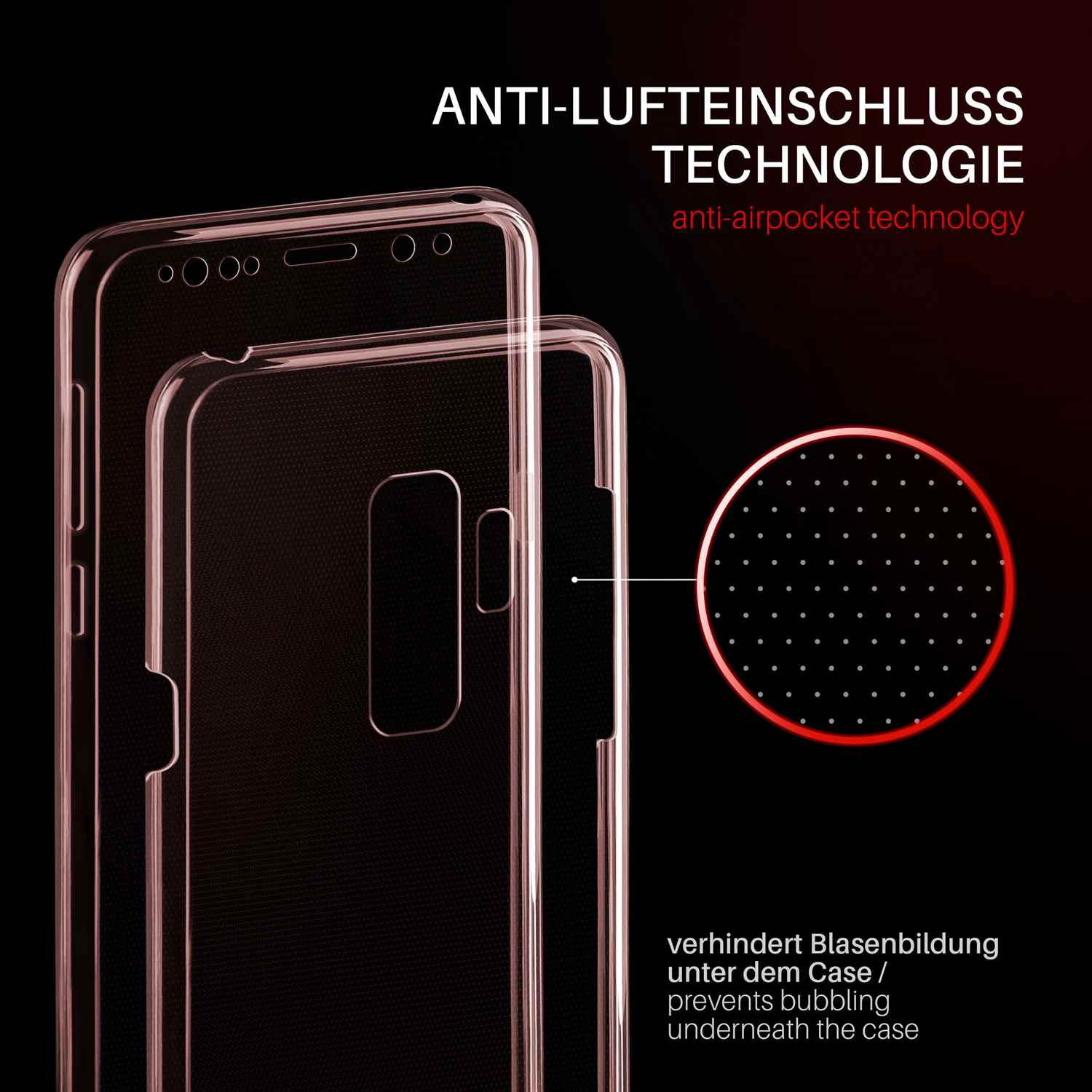 MOEX Double Case, Full Cover, Samsung, Galaxy Plus, S9 Rose