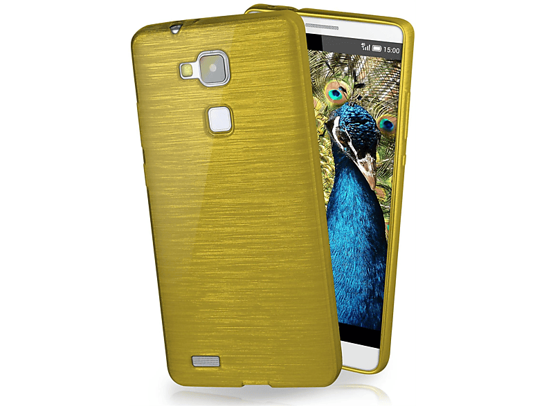 7, Ascend Backcover, Mate Lime-Green Huawei, Case, Brushed MOEX